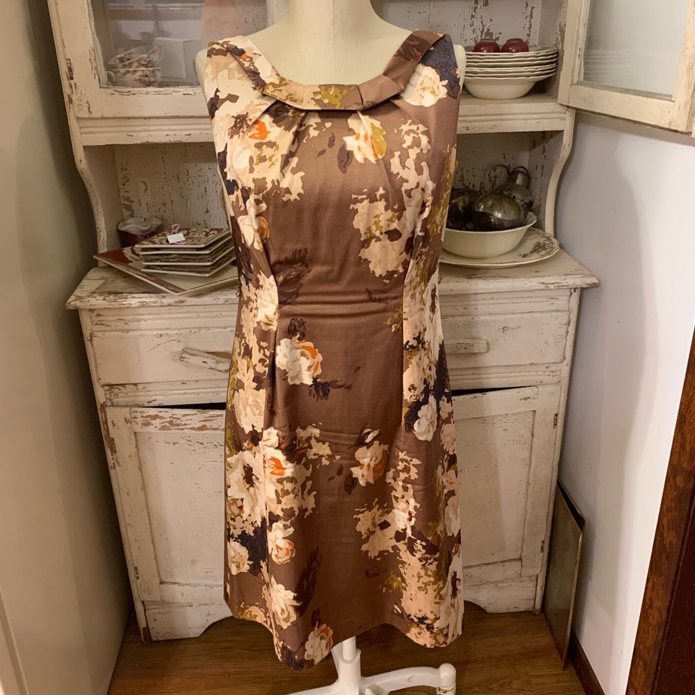 Talbots Floral Sleeveless Dress*Cocktail*Wedding